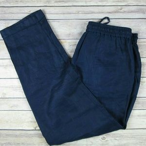 JCrew drapey linen ankle pants 6